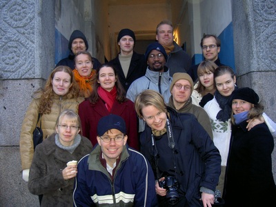 Ryhmäkuva Pietarin matkalta 2005